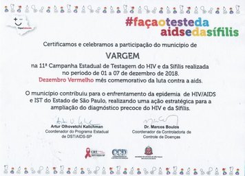 Vargem participa do Dezembro Vermelho