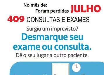 Vagas perdidas no mês de Julho