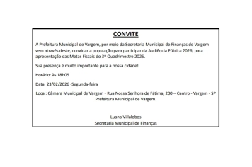 Audiência Pública Metas Fiscais 3º Quadrimestre 2025