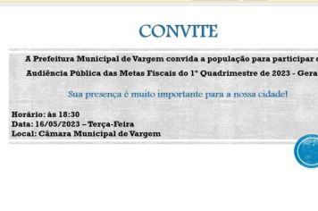 Audiência Pública Metas Fiscais 1º Quadrimestre 2023