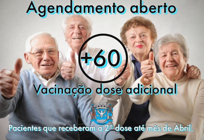 A Vigilância Epidemiológica da Prefeitura Municipal de Vargem iniciou o CADASTRAMENTO para vacinação da dose adicional (3ª dose) contra o COVID dos Pacientes acima dos 60 anos que receberam a segunda dose da vacina no mês Abril.