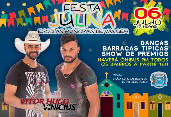 FESTA JULINA, ESCOLAS MUNICIPAIS DE VARGEM
